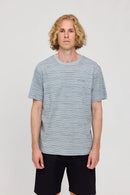 MAZINE Wobbly Striped T Organic Cotton Freizeitshirts /-hemden MAZINE ice blue/ink bl S