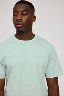 MAZINE Wobbly Striped T Organic Cotton Freizeitshirts /-hemden MAZINE pool/ seagrass S