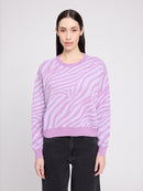 MAZINE Zebra Jacquard Knit Jumper