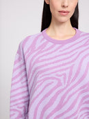 MAZINE Zebra Jacquard Knit Jumper