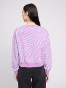MAZINE Zebra Jacquard Knit Jumper