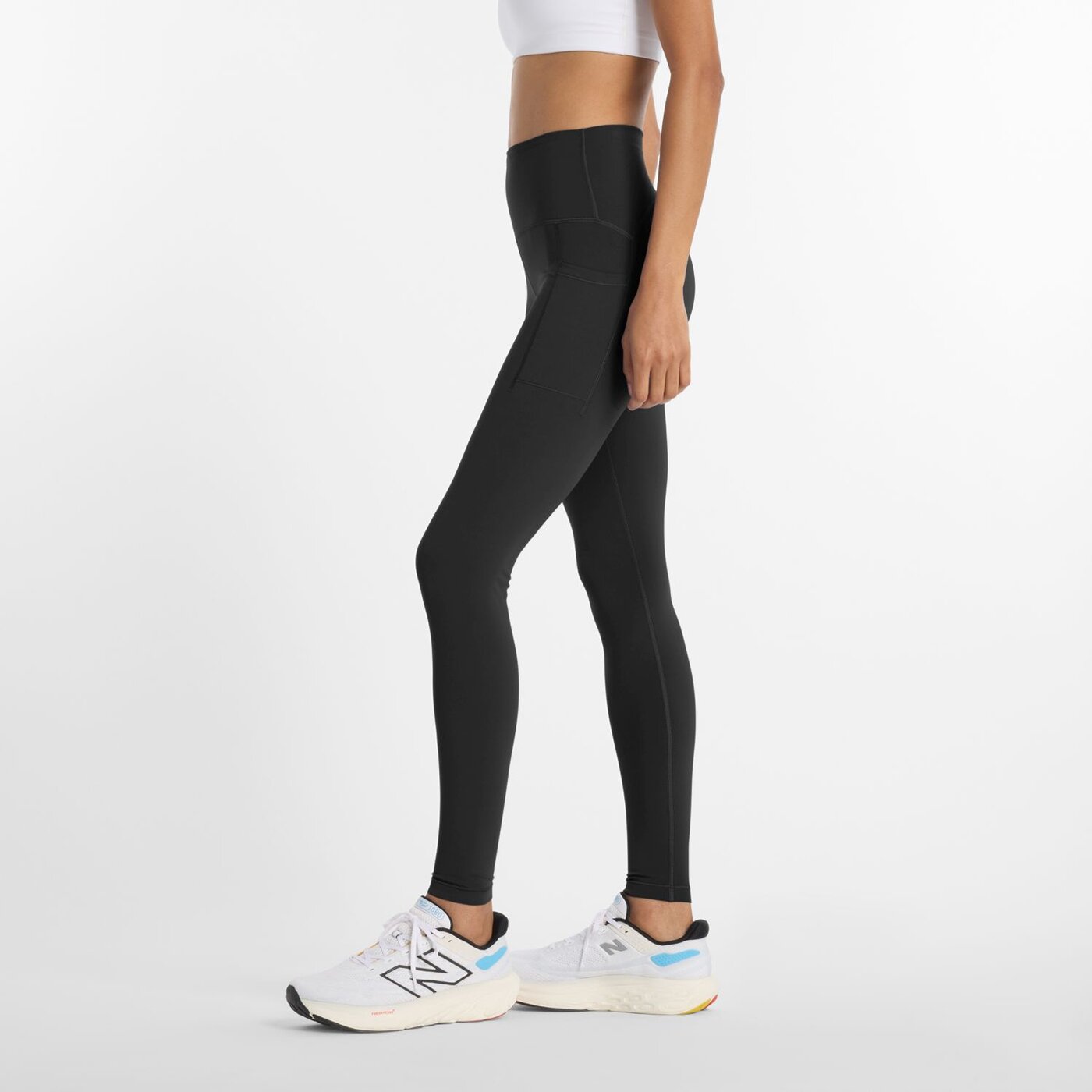 NEW BALANCE NB Sleek Pocket High Rise Legging 27" Laufhosen NEW BALANCE