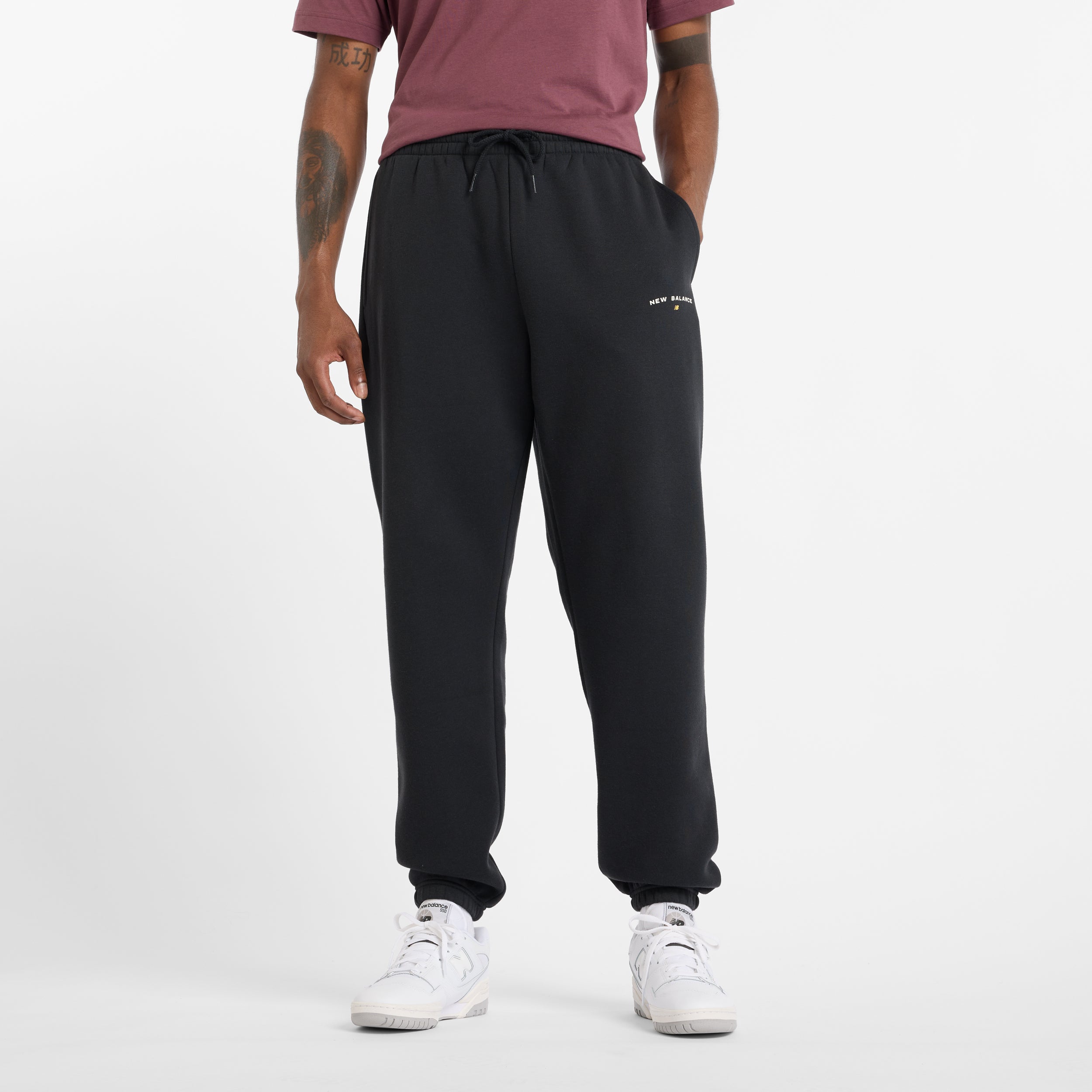 NEW BALANCE Reimagined Fleece Graphic Jogger YST Freizeithosen NEW BALANCE Black BK S