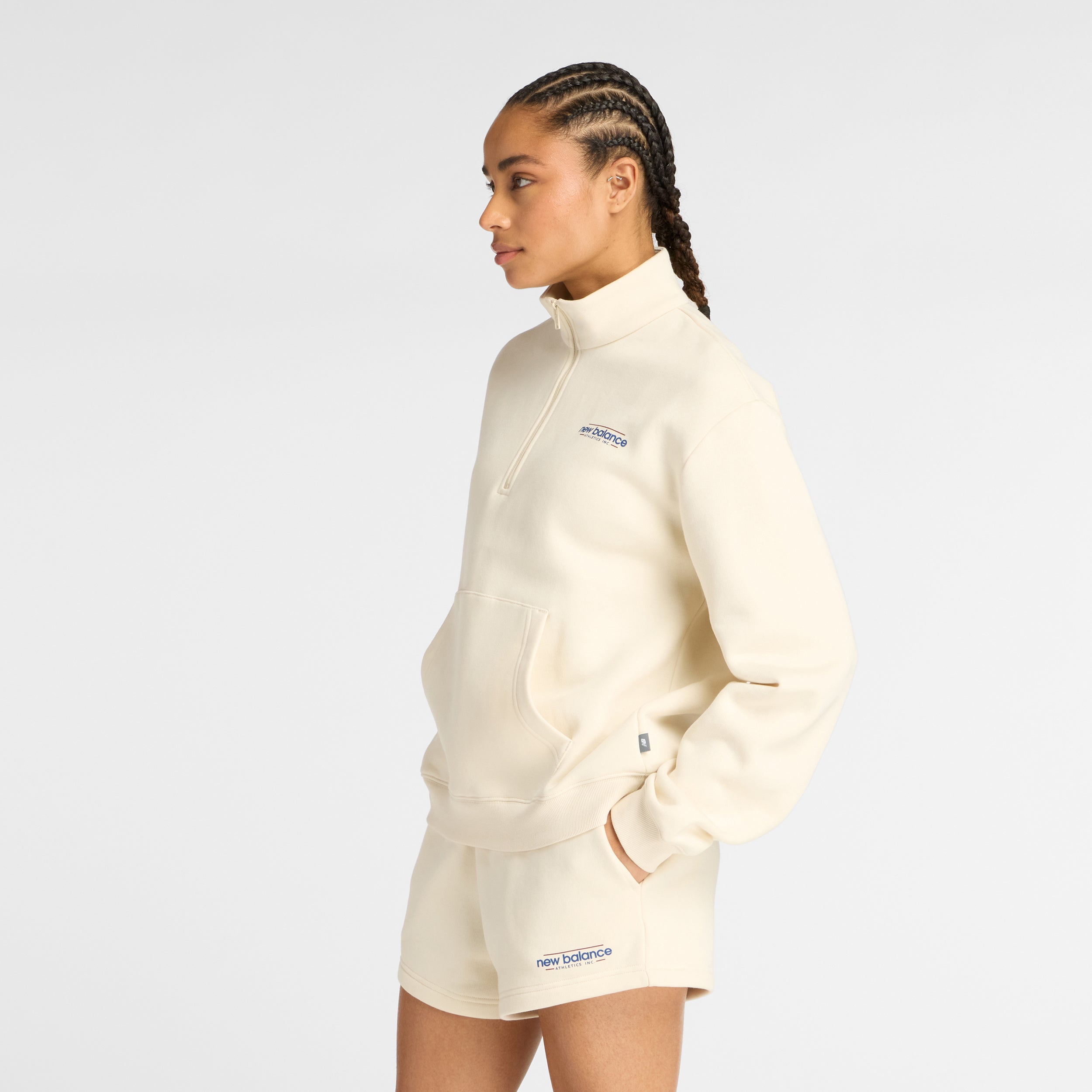 NEW BALANCE Reimagined Fleece Half Zip Freizeitshirts /-blusen NEW BALANCE