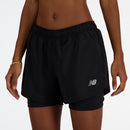 NEW BALANCE Sport Essentials 2-in-1 Short 3 Black BK Laufhosen NEW BALANCE