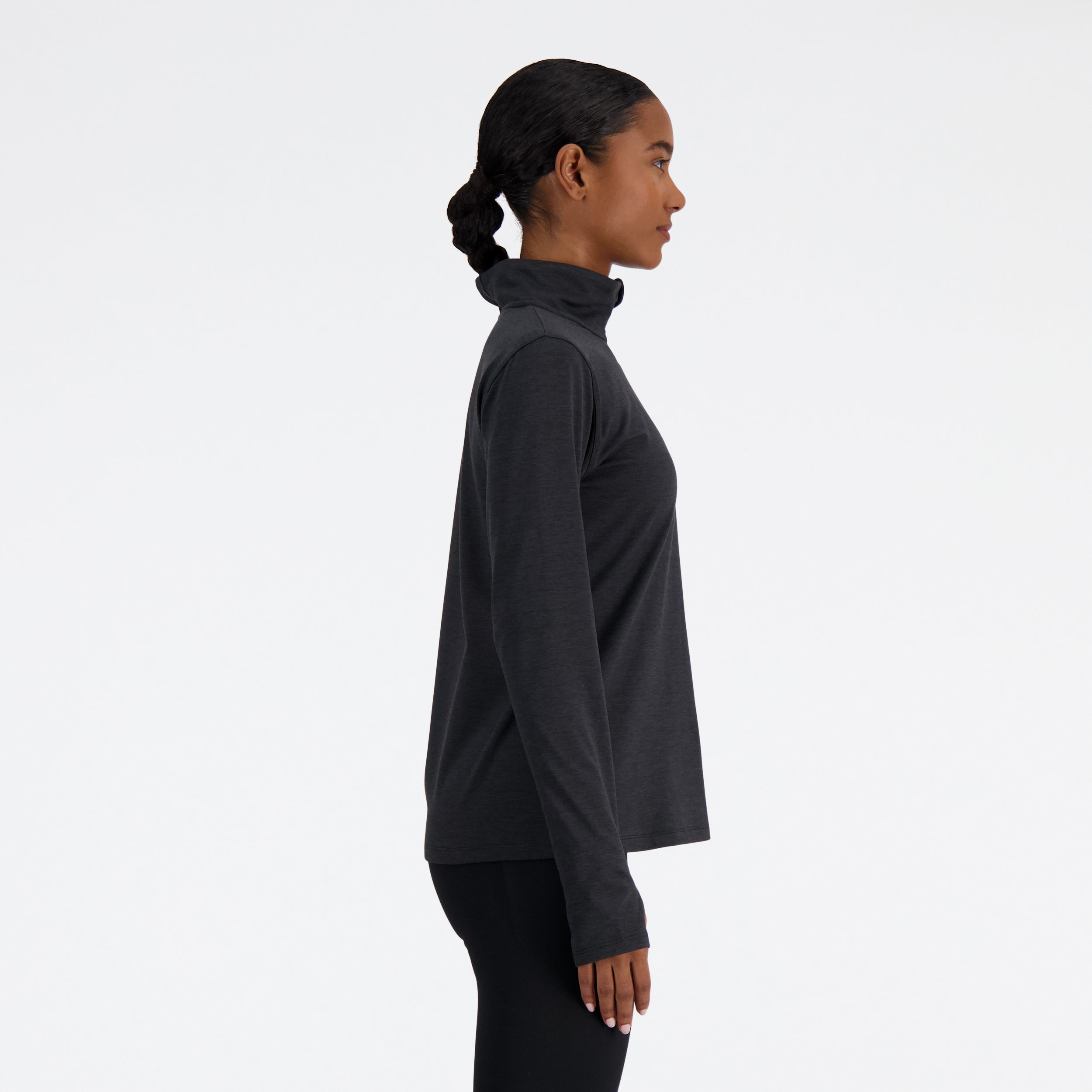 NEW BALANCE Sport Essentials Space Dye Quarter Laufshirts NEW BALANCE