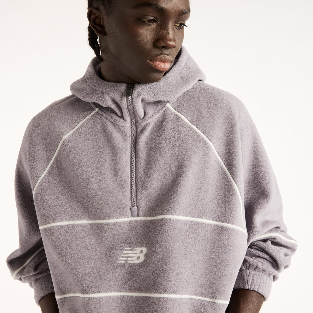 NEW BALANCE Trackside Polar Fleece Hoodie Fußballoberteile NEW BALANCE