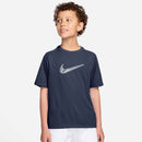 NIKE B NK DF MULTI SS TOP HBR Trainingsshirts NIKE 410 MIDNIGHT NAVY/MIDNIGHT NAV XS
