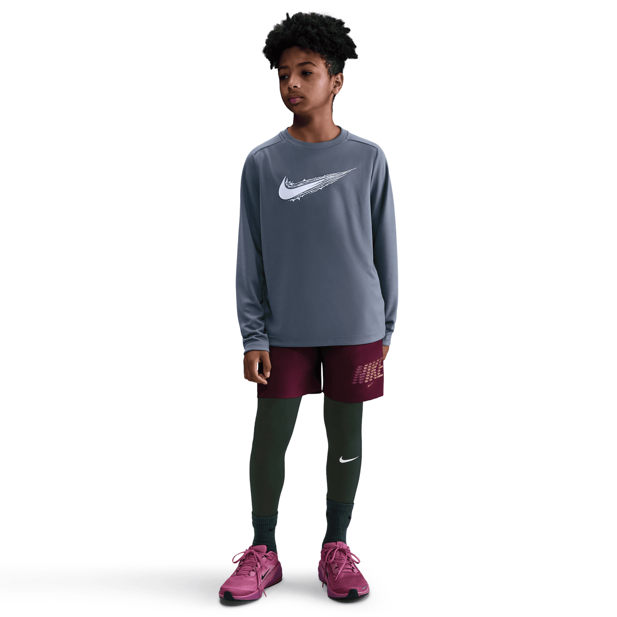 NIKE B NP DF TIGHT WARM LBR Trainingshosen & Jogginghosen NIKE BLACK/WHITE XS