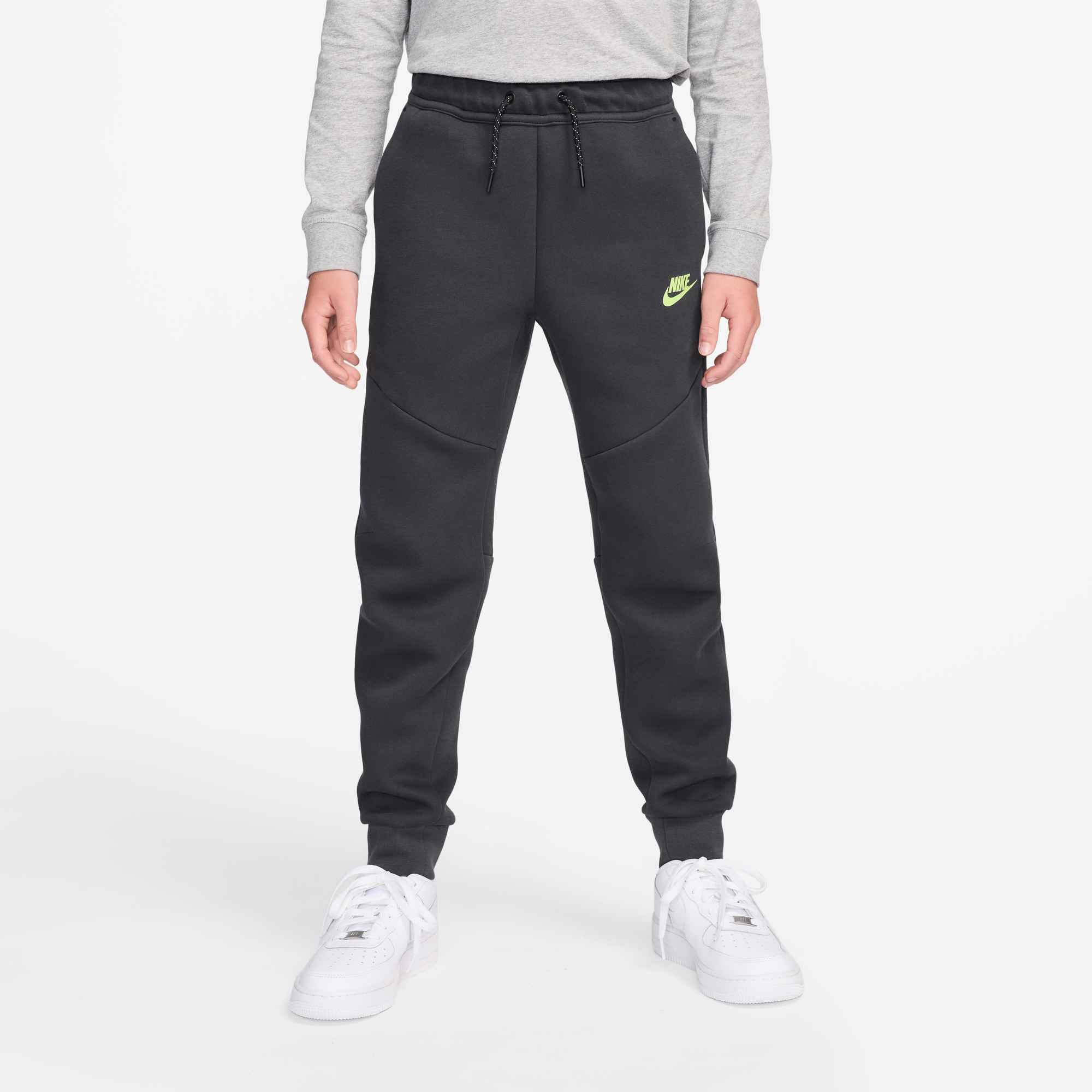 NIKE B NSW TCH FLC JGGR - PD Trainingshosen & Jogginghosen NIKE ANTHRACITE/VOLT/VOLT S