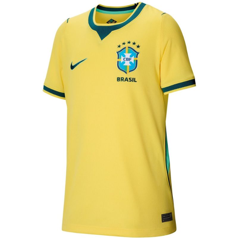 NIKE CBF Y NK DF JSY SS STAD HM Fußballoberteile NIKE CANARY/LIGHT MENTA/GEODE TEAL S