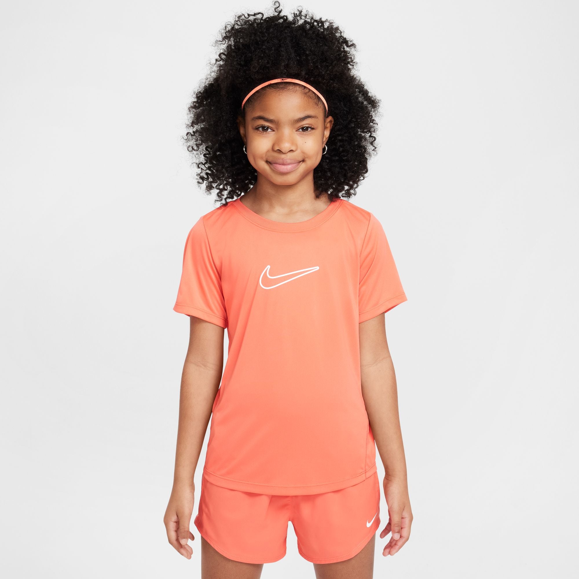 NIKE G NK DF ONE STD SS TOP HBR Pullover & Fleece NIKE MAGIC EMBER/WHITE XS