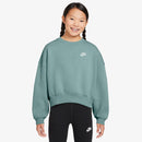 NIKE G NSW CLUB FLC BXY CRW LBR Pullover & Fleece NIKE BLACK/LEGEND BLUE/LEGEND BLUE XS