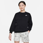 NIKE G NSW CLUB FLC OVRSZD CREW LBR Trainingsjacken NIKE BLACK/WHITE S