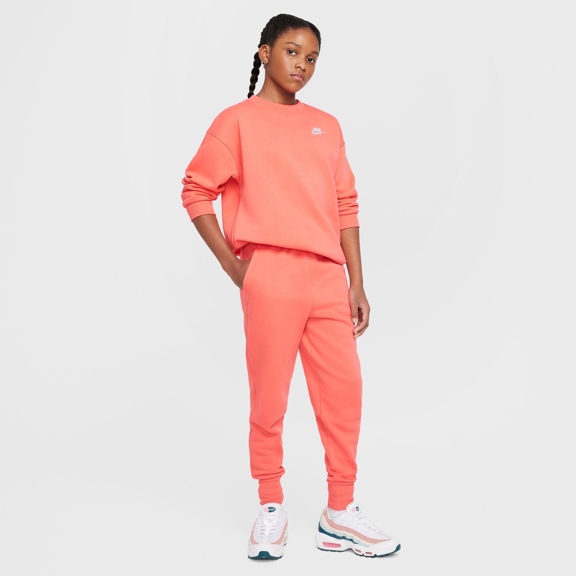 NIKE G NSW CLUB FLC OVRSZD CREW LBR Trainingsjacken NIKE