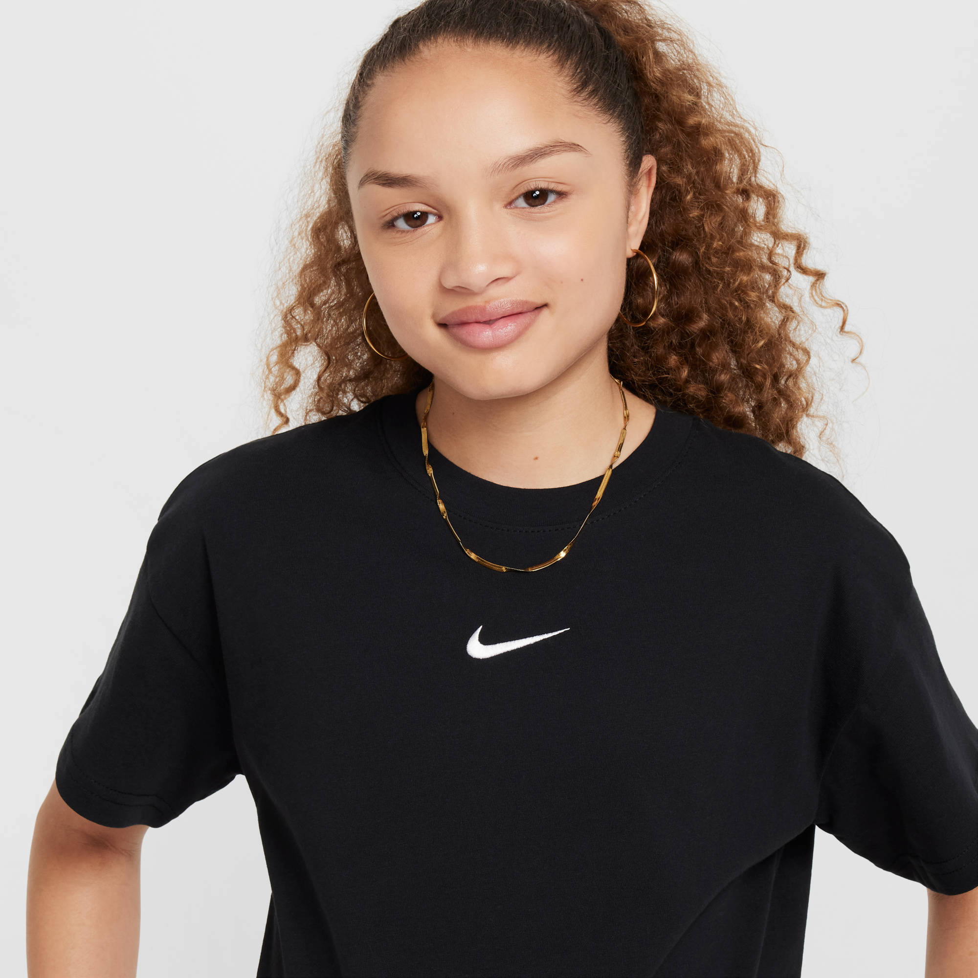 NIKE G NSW TEE BOY ESSNTL LBR 100 WHITE Freizeitshirts /-hemden NIKE