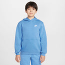 NIKE K NSW CLUB FLC HDY LBR Freizeitpullover NIKE 489 BLUE BEYOND/WHITE XS
