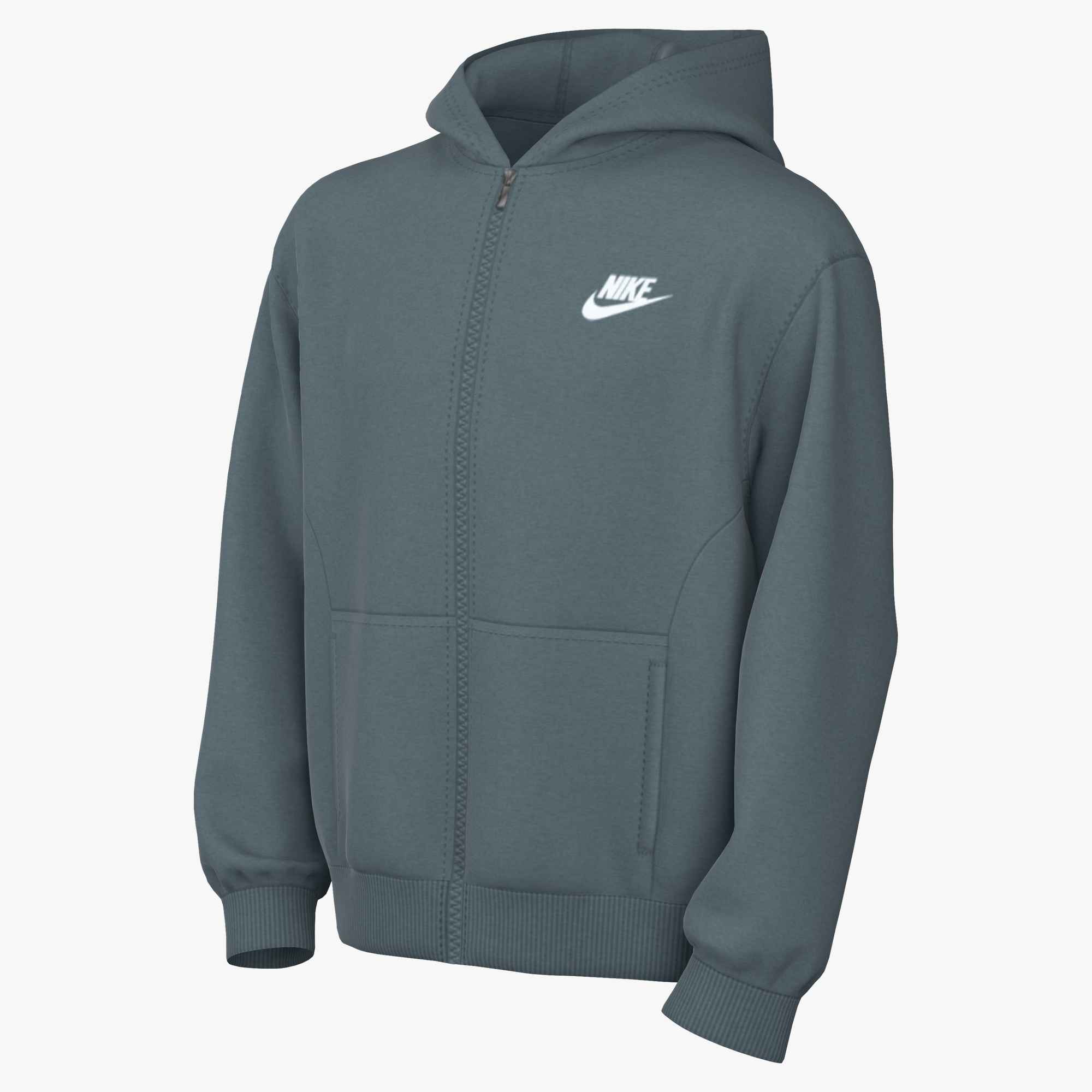 NIKE K NSW CLUB FT HD FZ LS LBR Freizeitpullover NIKE