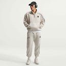NIKE M NK AIR BB FLC QZ Freizeitpullover NIKE LIGHT BONE/RACER BLUE S