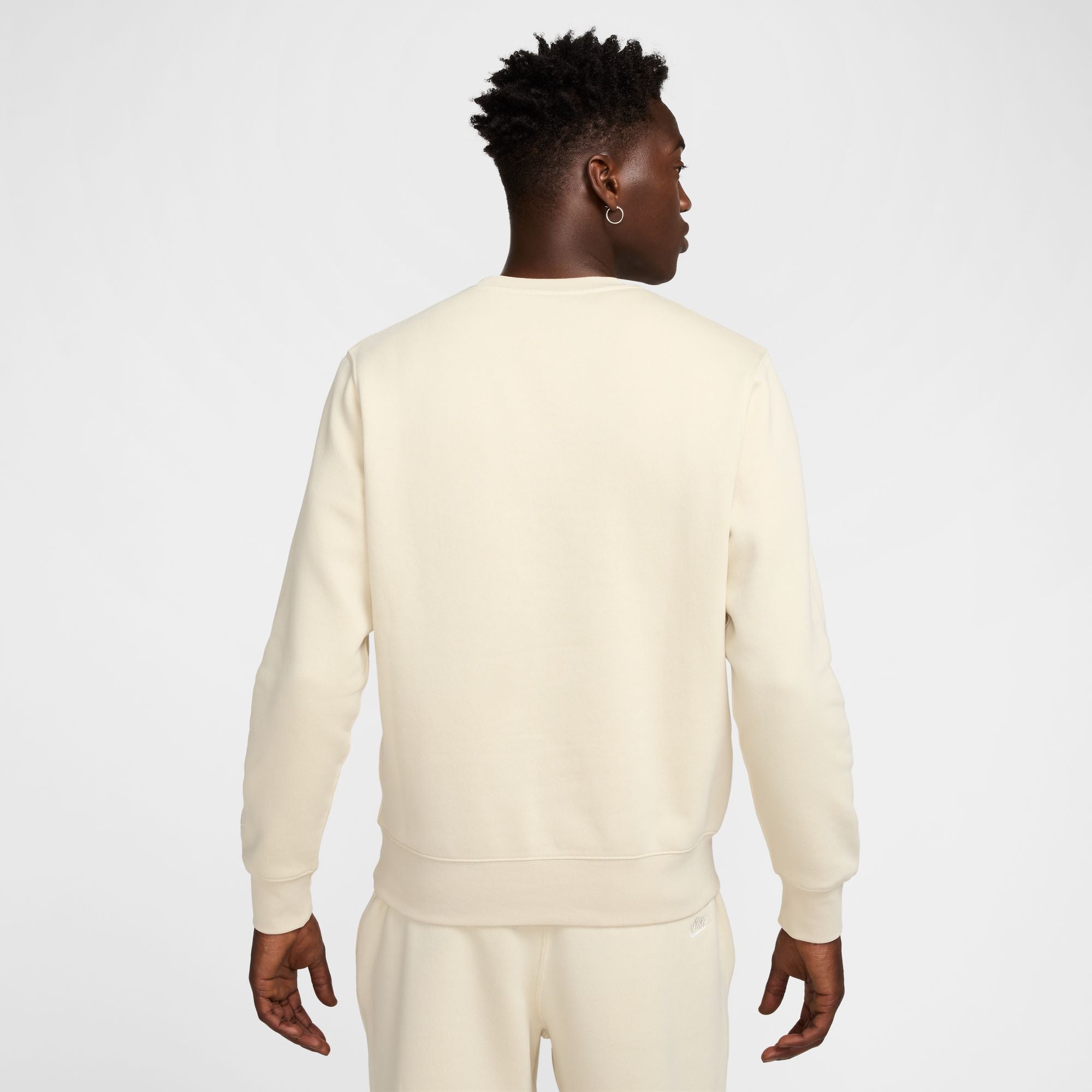 NIKE M NK CLUB BB CREW NSW GFX 063 DK GREY HEATHER/BLACK Freizeitpullover NIKE