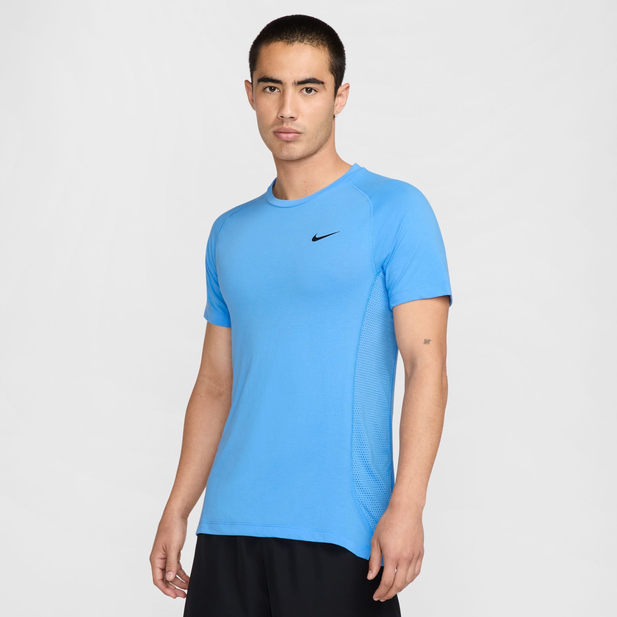 NIKE M NK DF FLEX REP SS TOP Trainingsshirts NIKE UNIVERSITY BLUE/BLACK M