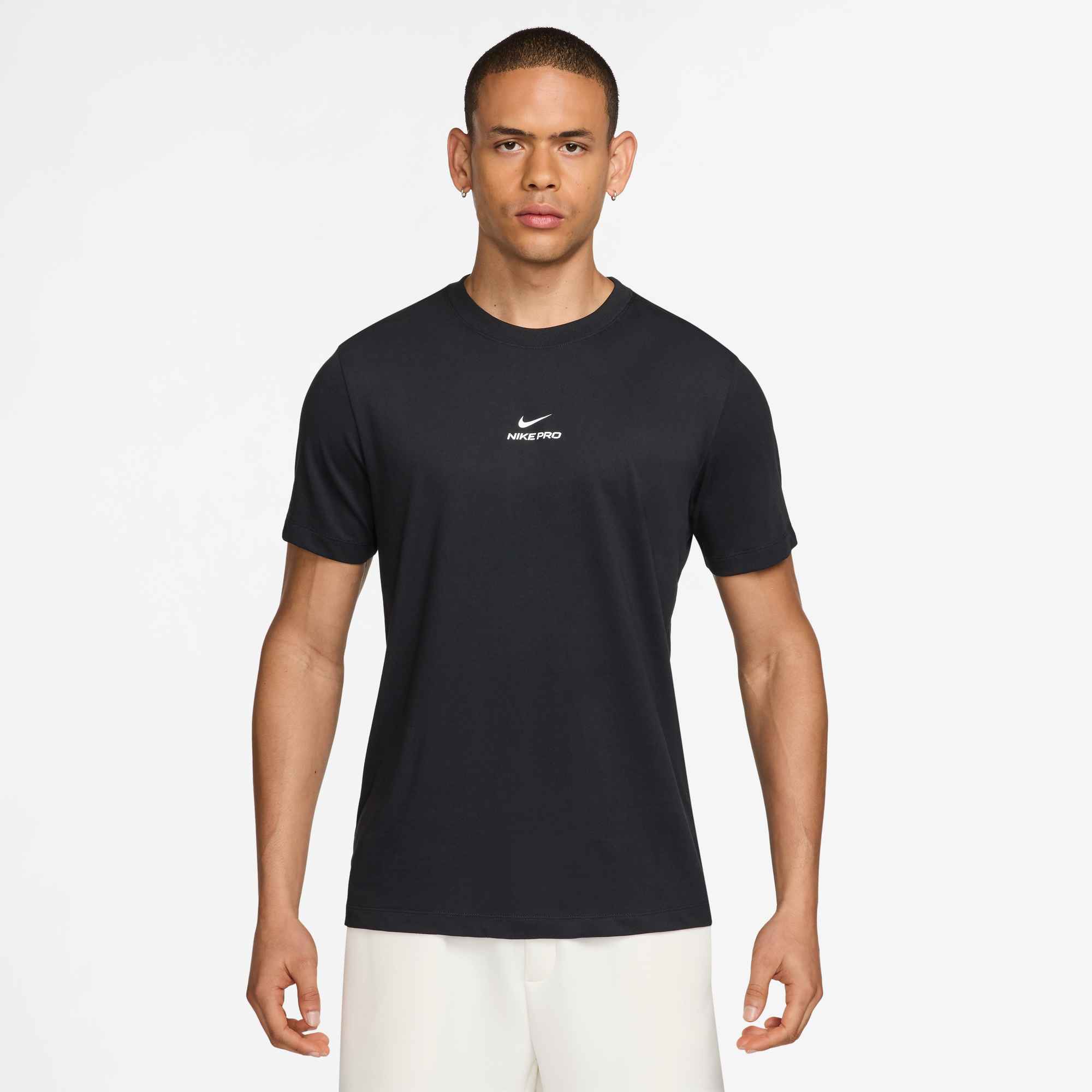 NIKE M NK DF TEE STD PRO Trainingsshirts NIKE Black S
