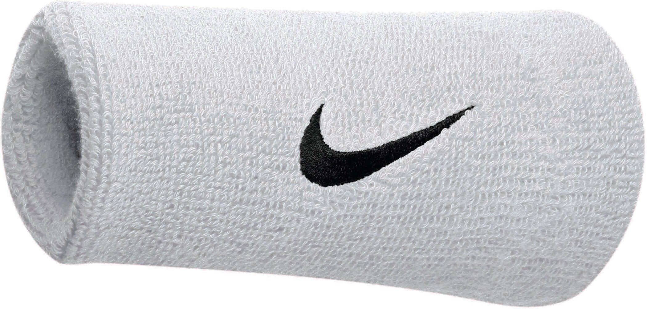NIKE SWOOSH DOUBLEWIDE WRISTBANDS Tenniszubehör NIKE 305 WHITE/BLACK -
