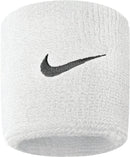 NIKE NIKE SWOOSH WRISTBANDS Fußballzubehör NIKE WHITE/BLACK -