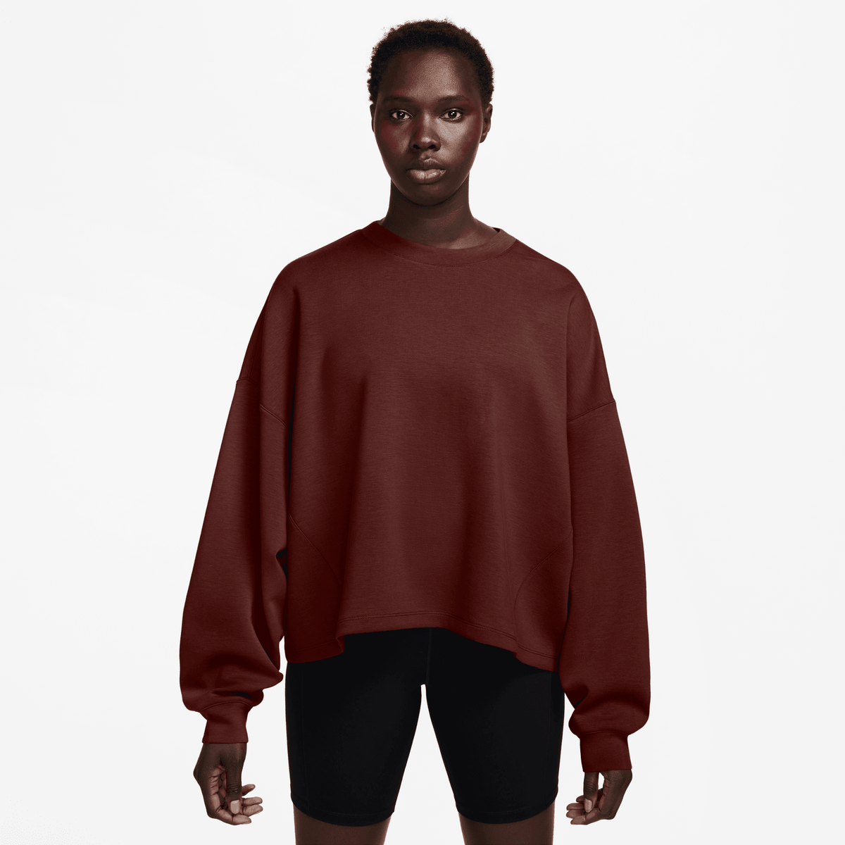 NIKE W NK 24.7 DF CREW SOFT KNIT Trainingsshirts NIKE MYSTIC DATES/LIGHT BOULDER XS