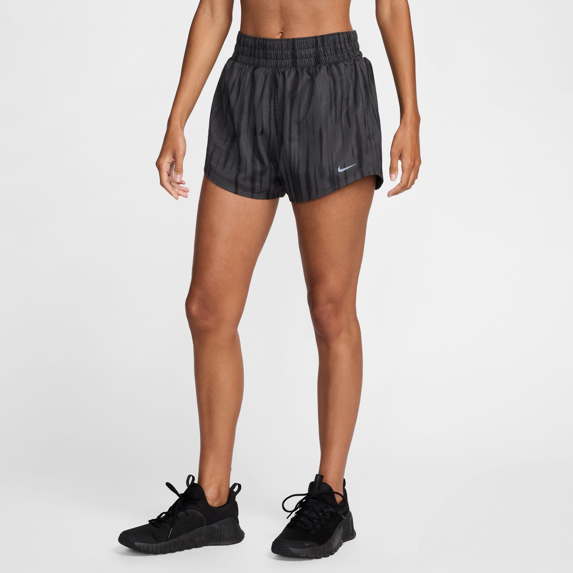 NIKE W NK ONE DF HR 3IN BR AOP Trainingshosen & Jogginghosen NIKE ANTHRACITE/BLACK/BLACK XS