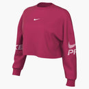NIKE W NP DF FLC CREW TT GRX