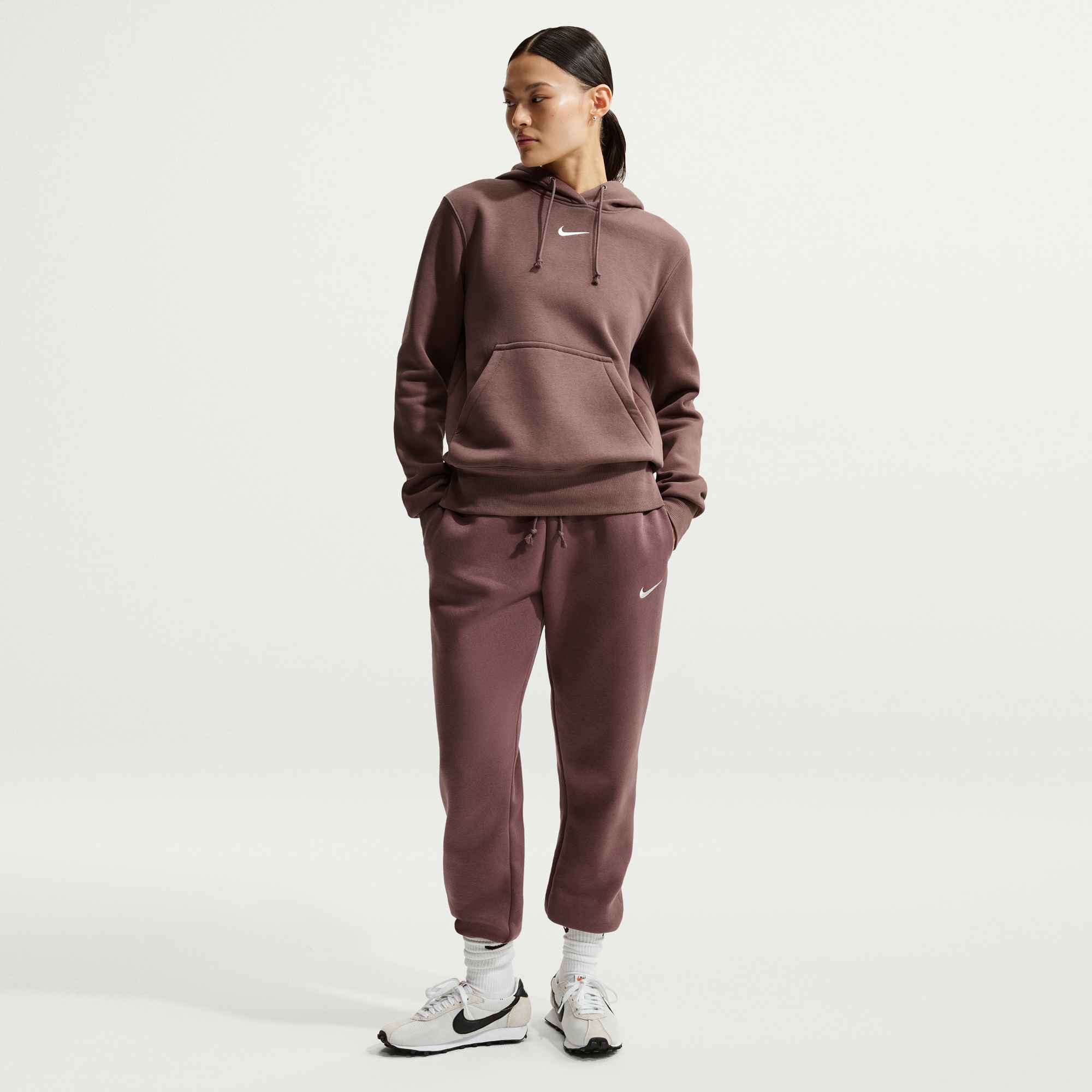 NIKE W NSW PHNX FLC MR PANT STD Trainingshosen & Jogginghosen NIKE VIOLET FROST/MTLC PEWTER-DK SM XS
