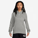 NIKE W NSW PHNX FLC STD PO HOODIE Freizeitshirts /-blusen NIKE DK GREY HEATHER/SAIL XS