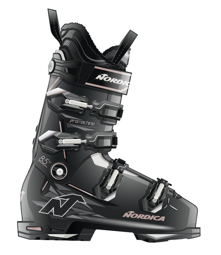 NORDICA PRO MACHINE 3 85 W (GW) Skischuhe NORDICA 137 SCHWARZ-ROSA-WEISS 23,5