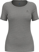 ODLO BL TOP crew neck s/s MERINO 20 Unterhemden ODLO 10183 odlo steel grey melange XS