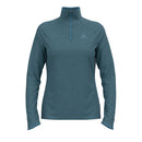 ODLO Mid layer 1/2 zip ESSENTIAL TH Laufshirts ODLO 21096 provincial blue melange XS