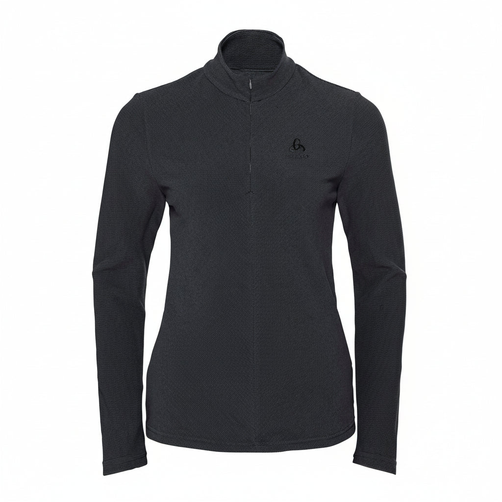 ODLO Mid layer 1/2 zip ROY Skifleece ODLO 19360 shale grey - black strip L