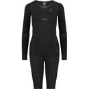 ODLO Damen Set Set long FUNDAMENTALS PERFORMANCE WARM Unterwäsche Sets ODLO 60056 black - odlo graphite gr XS