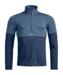 ORTOVOX FLEECE LIGHT ZIP NECK M Skifleece ORTOVOX blue nunatak M