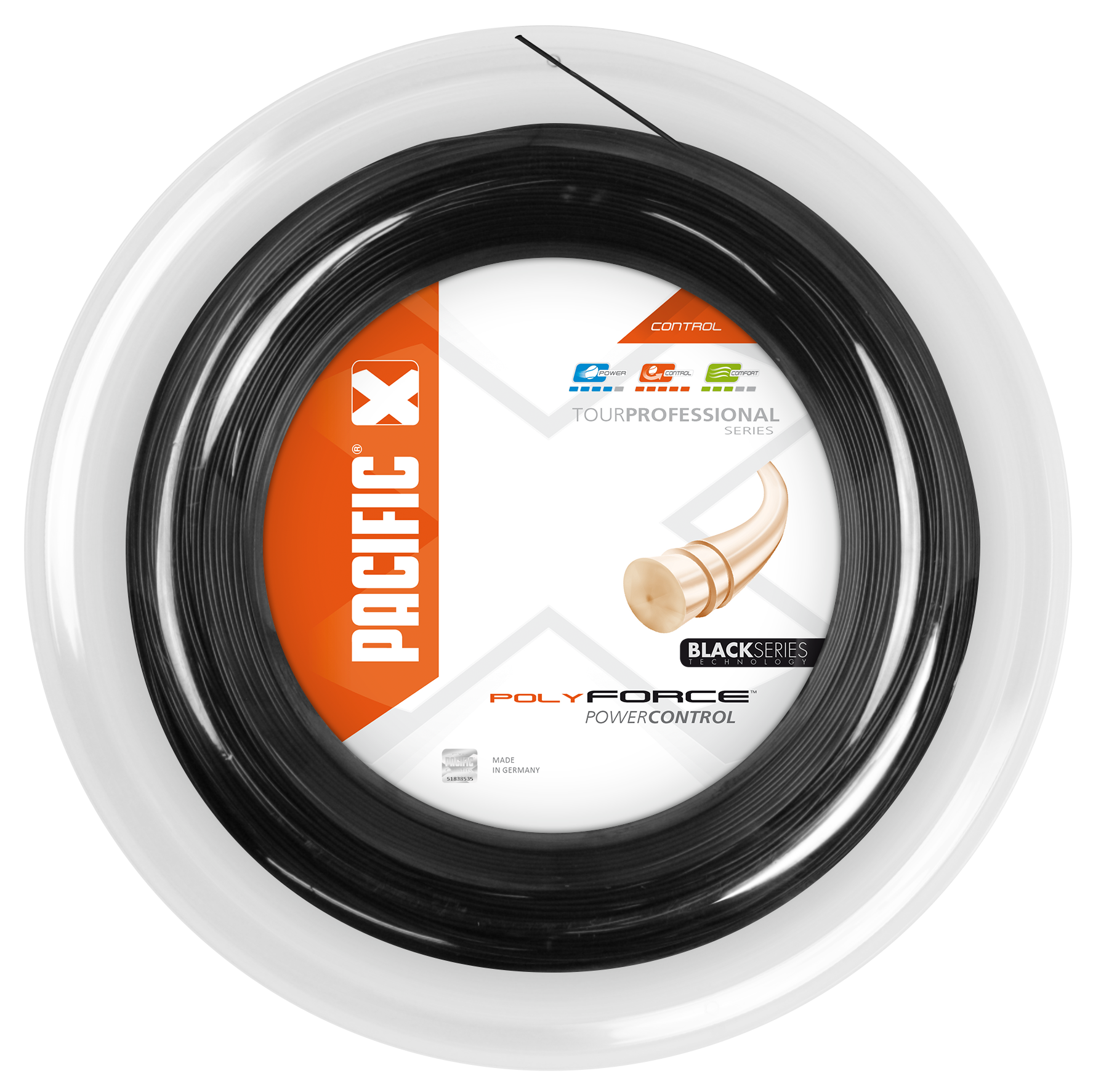 PACIFIC Poly Force 17 Tenniszubehör PACIFIC 12 schwarz 200