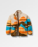 Passenger Fairbanks 2.0 Full Zip Recycled Sherpa Fleece infinity teel Fleecejacken & Pullover Passenger Mountain Sunset Multi XS