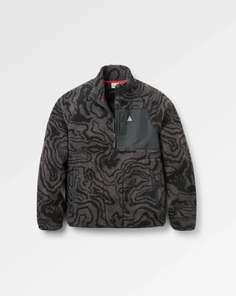 PASSENGER Offroad Recycled Sherpa 1/2 Zip Fleece 2.0 Fleecejacken & Pullover PASSENGER strata swirl black S