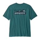 PATAGONIA M's Boardshort Logo Pocket Responsibili-Tee Wandershirts /-hemden PATAGONIA Wetland Blue S