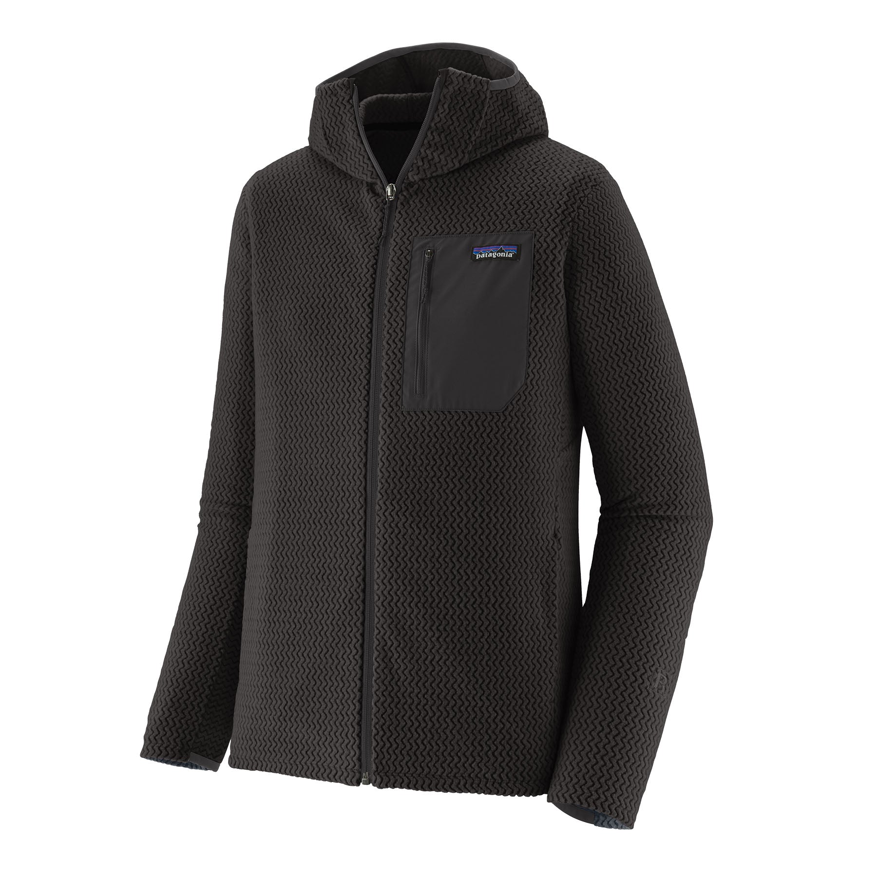 PATAGONIA M'S R1 AIR FULL-ZIP HOODY Fleecejacken & Pullover PATAGONIA Black M