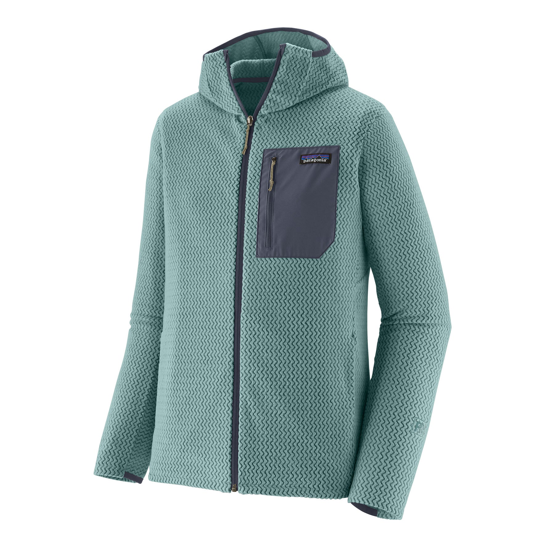 PATAGONIA M'S R1 AIR FULL-ZIP HOODY Fleecejacken & Pullover PATAGONIA blue sage M
