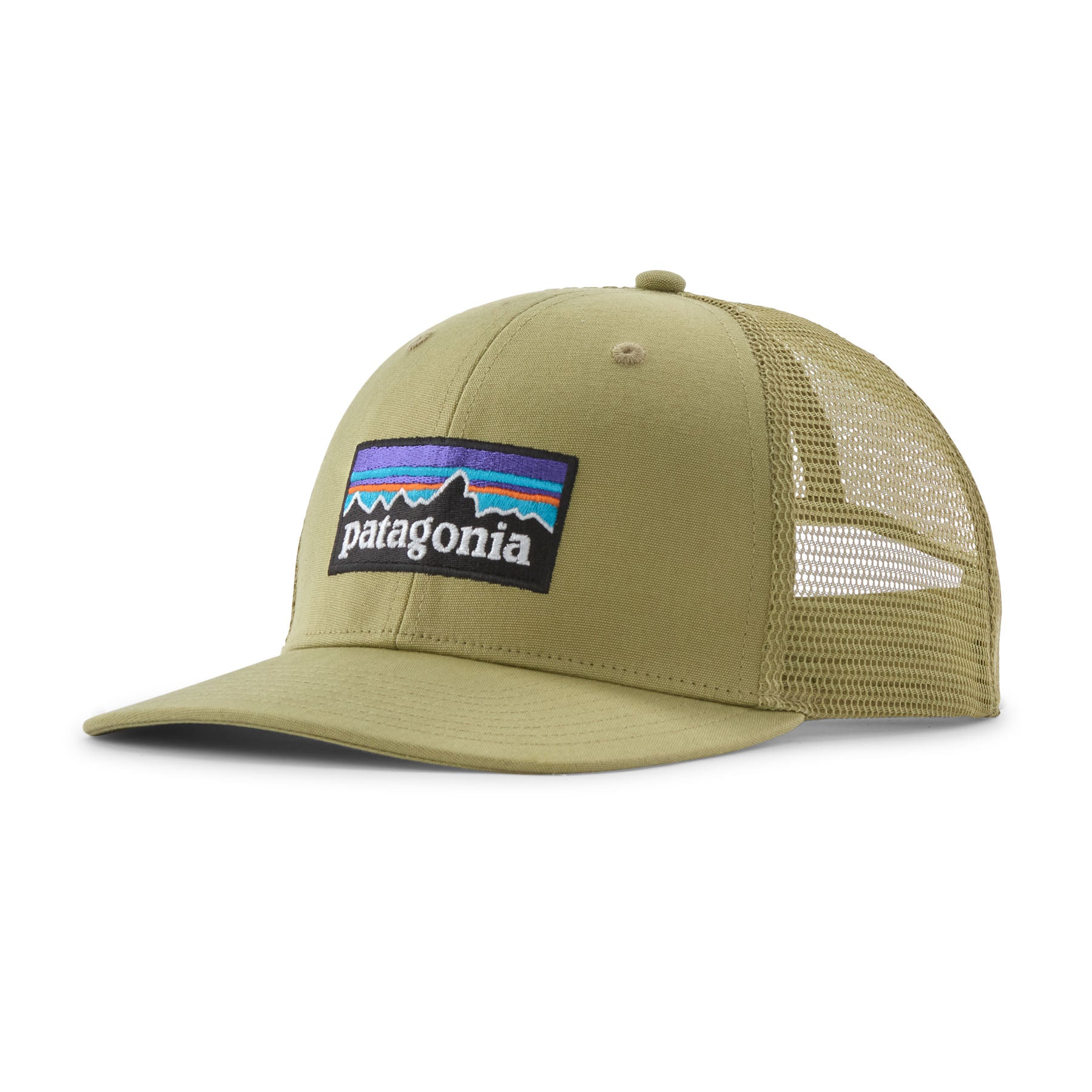 PATAGONIA P-6 Logo Trucker Hat Caps PATAGONIA gumtree green -