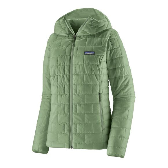 PATAGONIA W'S NANO PUFF HOODY Fleecejacken & Pullover PATAGONIA ellwood green XS