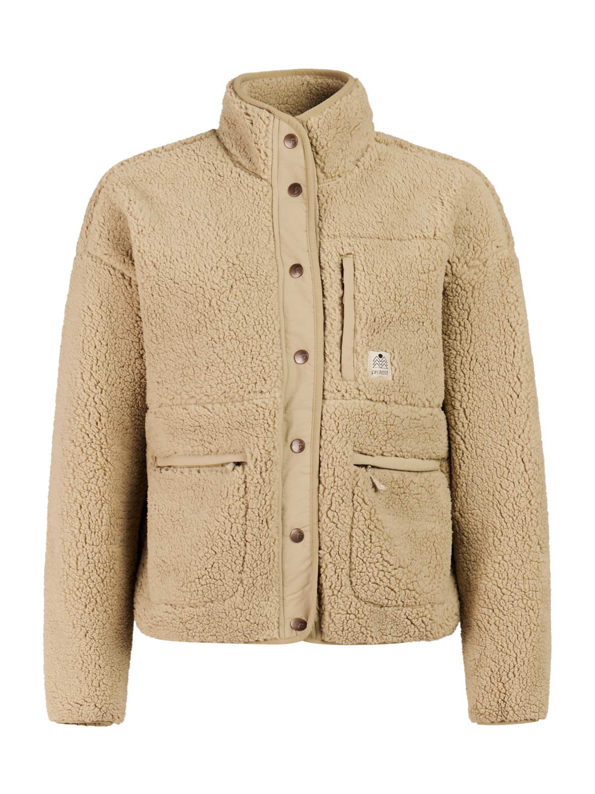 PROTEST PRTLUX outdoor fullziptop Skifleece PROTEST BambooBeige 34