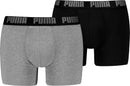 PUMA PUMA MEN EVERYDAY BASIC BOXER 2P, S Unterhosen PUMA GREY MELANGE / BLACK M