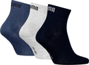 PUMA PUMA UNISEX QUARTER PLAIN 3P Socken PUMA